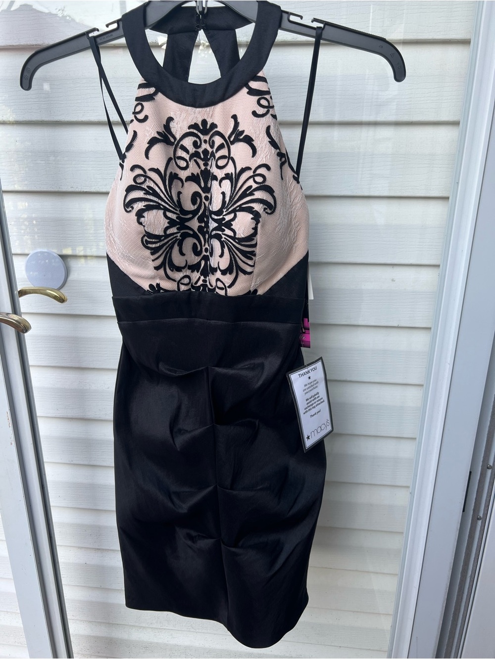Blonde Nites Halter Formal Cocktail Dress Homecoming Size 3
